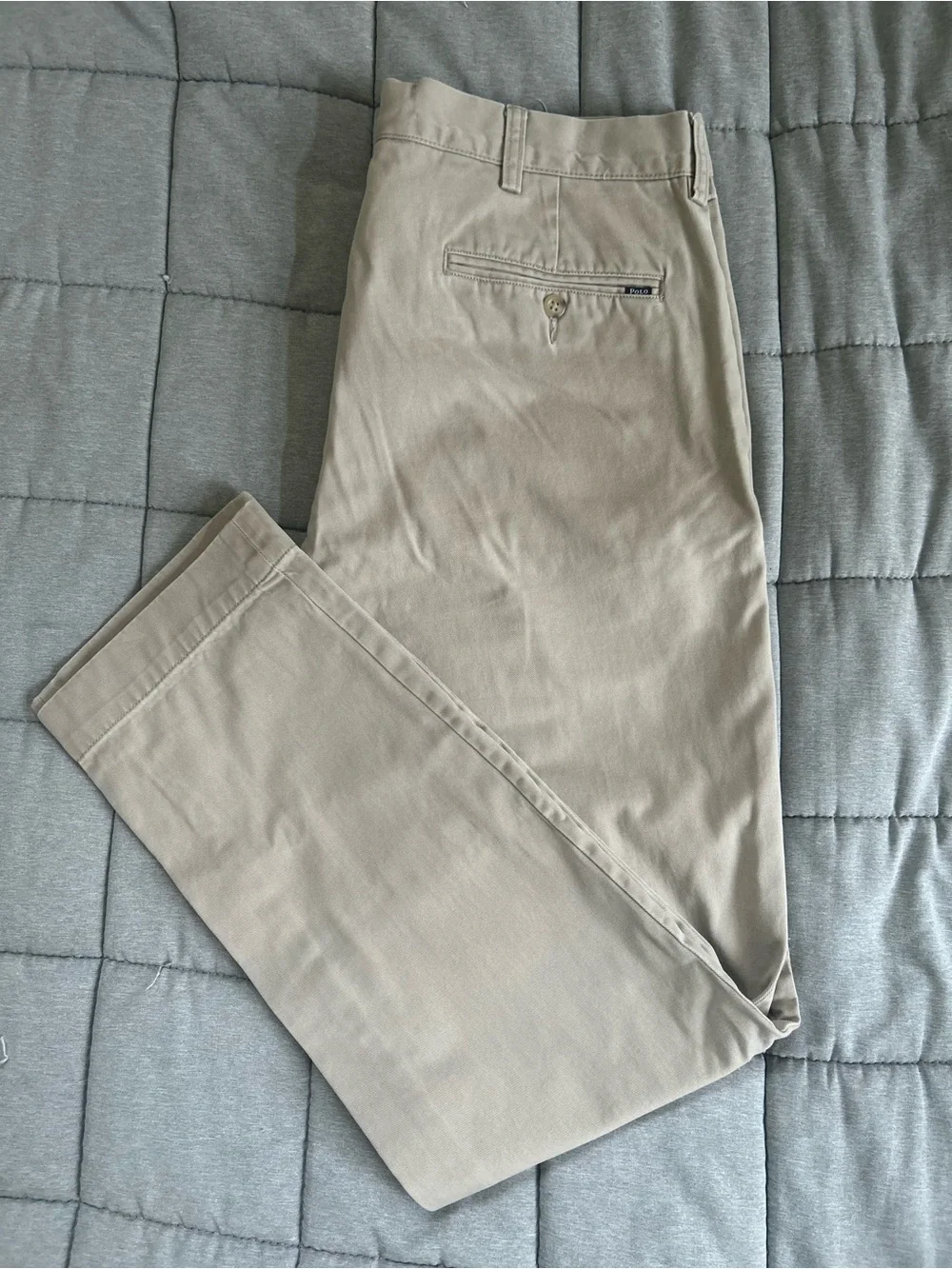 Polo by Ralph Lauren Light Khaki Flat-Front Chinos